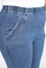 Picture of PLUS SIZE ELASTICATED STRETCH DENIM THREE QUARTER